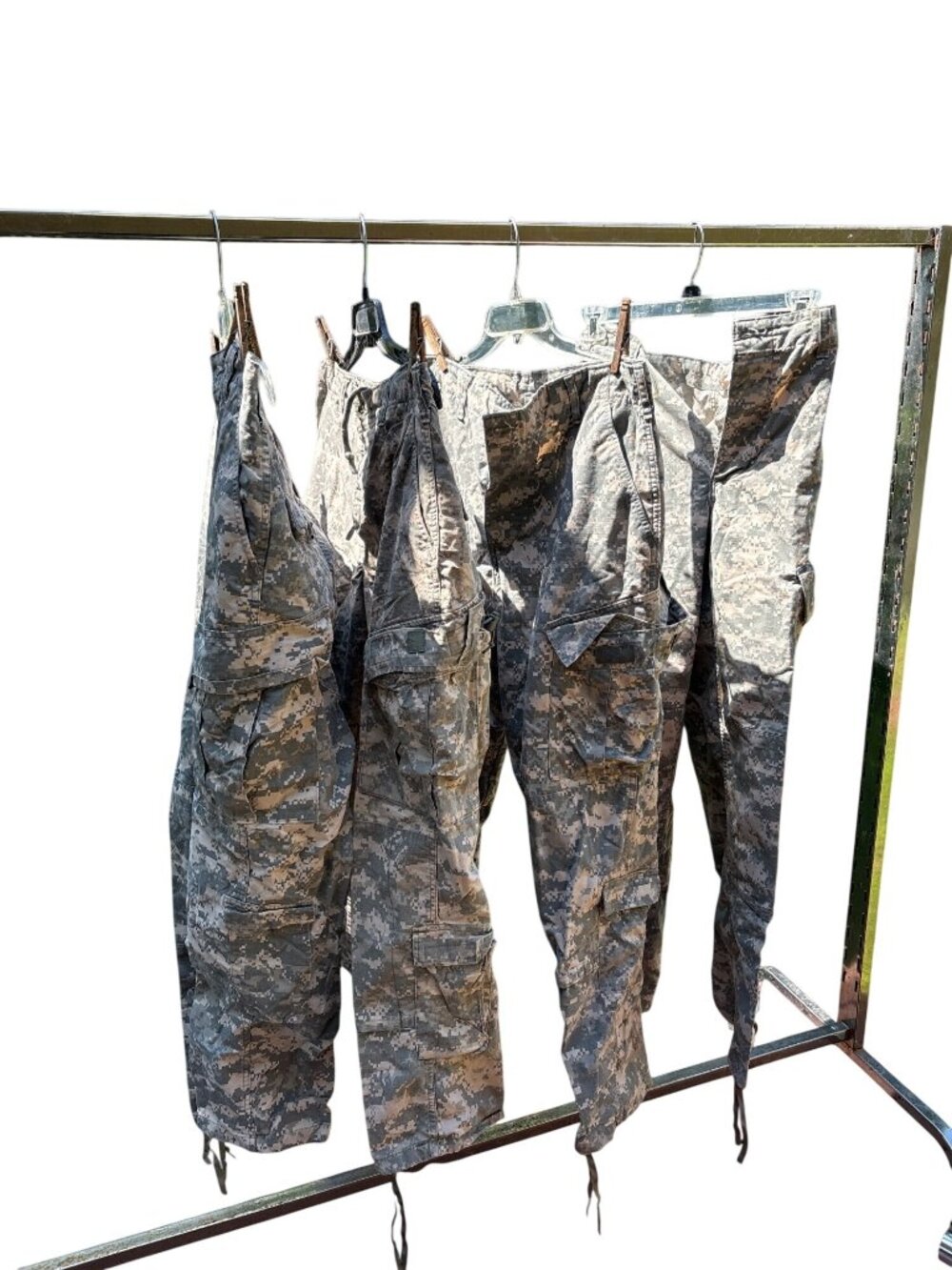 US Military Digital Camouflage Cargo Pants Medium-Regular Multi-Pocket Lot of 4